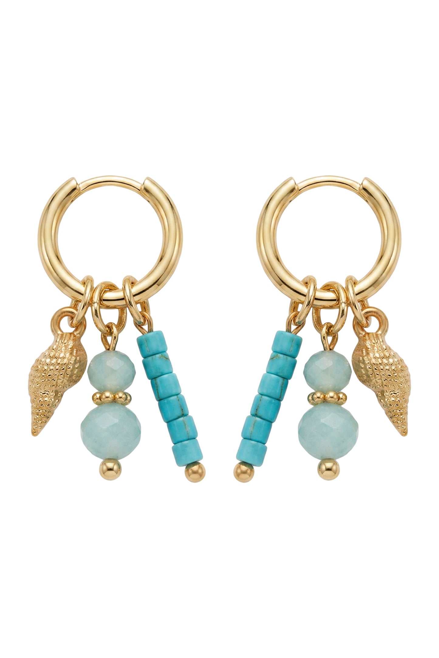Positano Sea Earrings, Mint