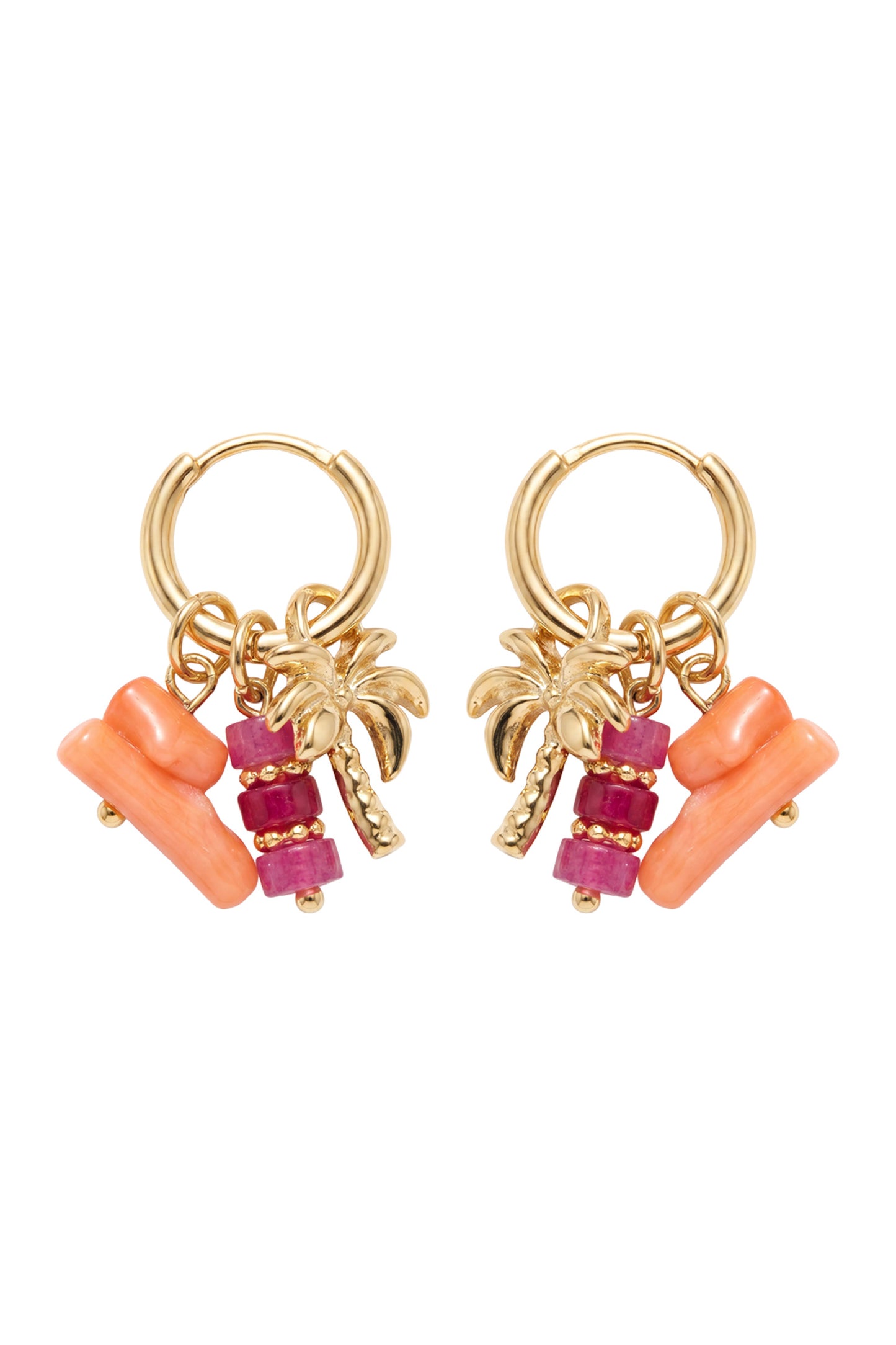 Positano Sea Earrings, Pink