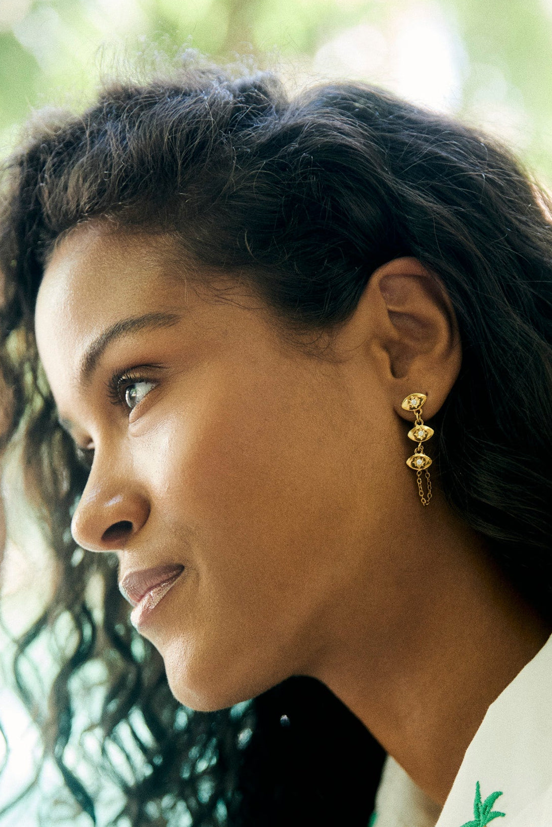 Mati Mix Earrings, Chain