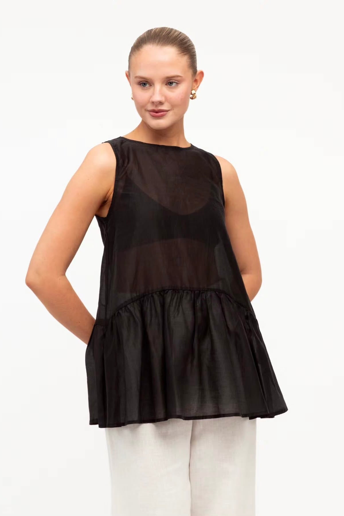 Terry Sheer Blouse