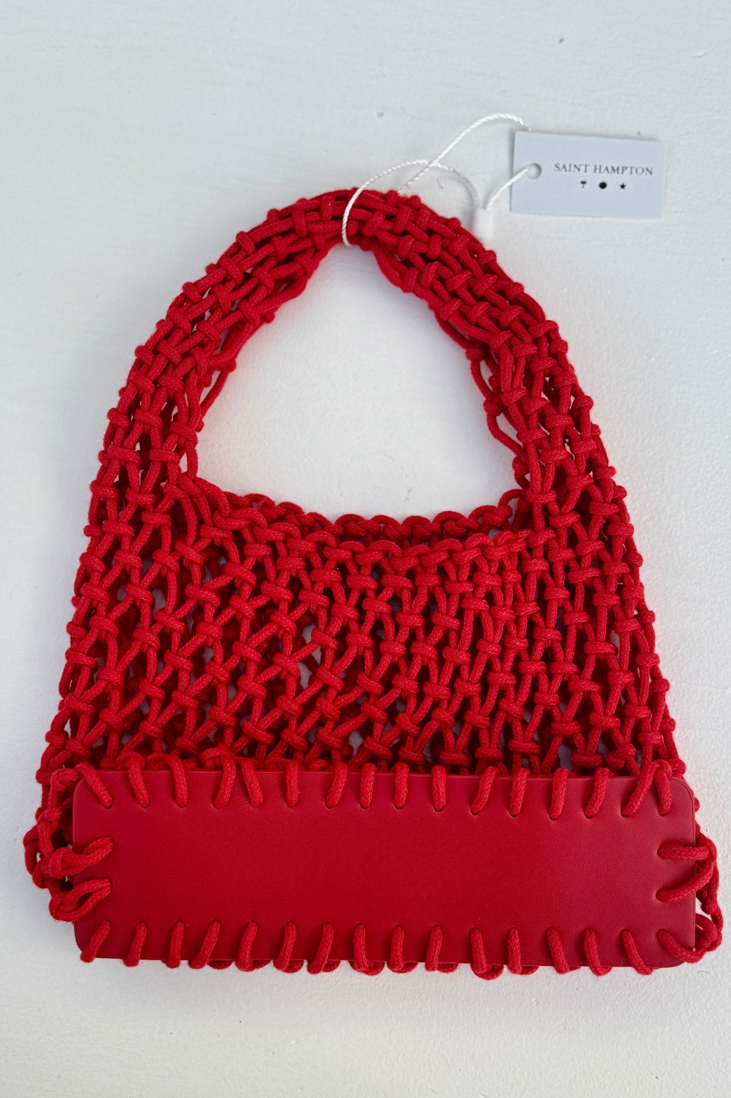 Millie Rope Tote, Red