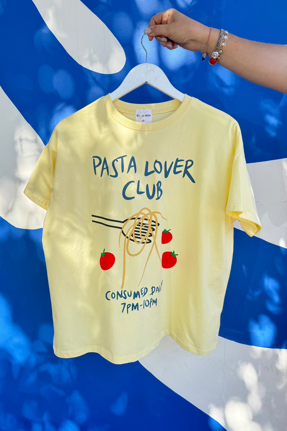 Pasta Lover Club Tee, Yellow