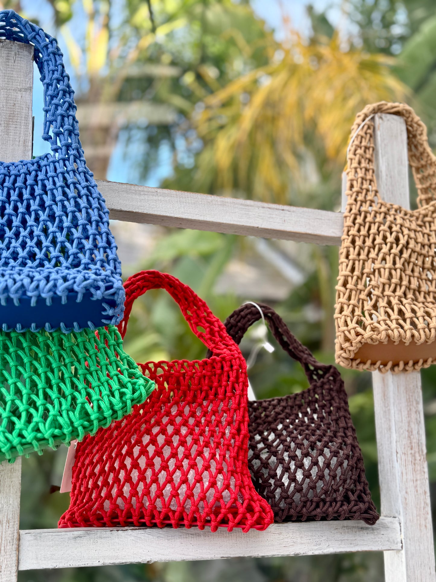 Millie Rope Tote, Blue