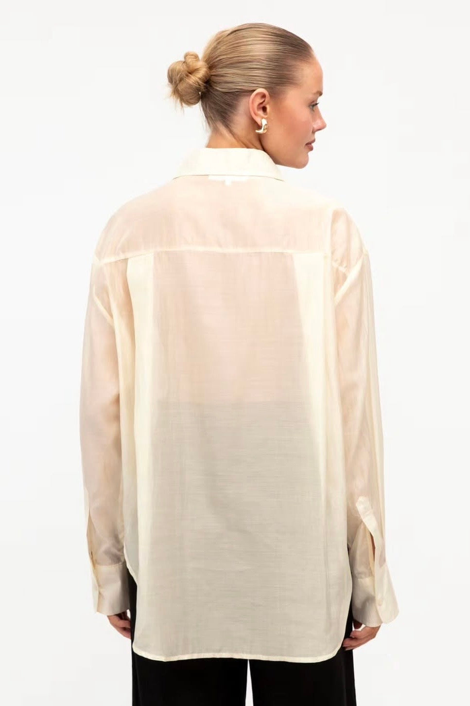 Jerry Sheer Shirt, Ivory