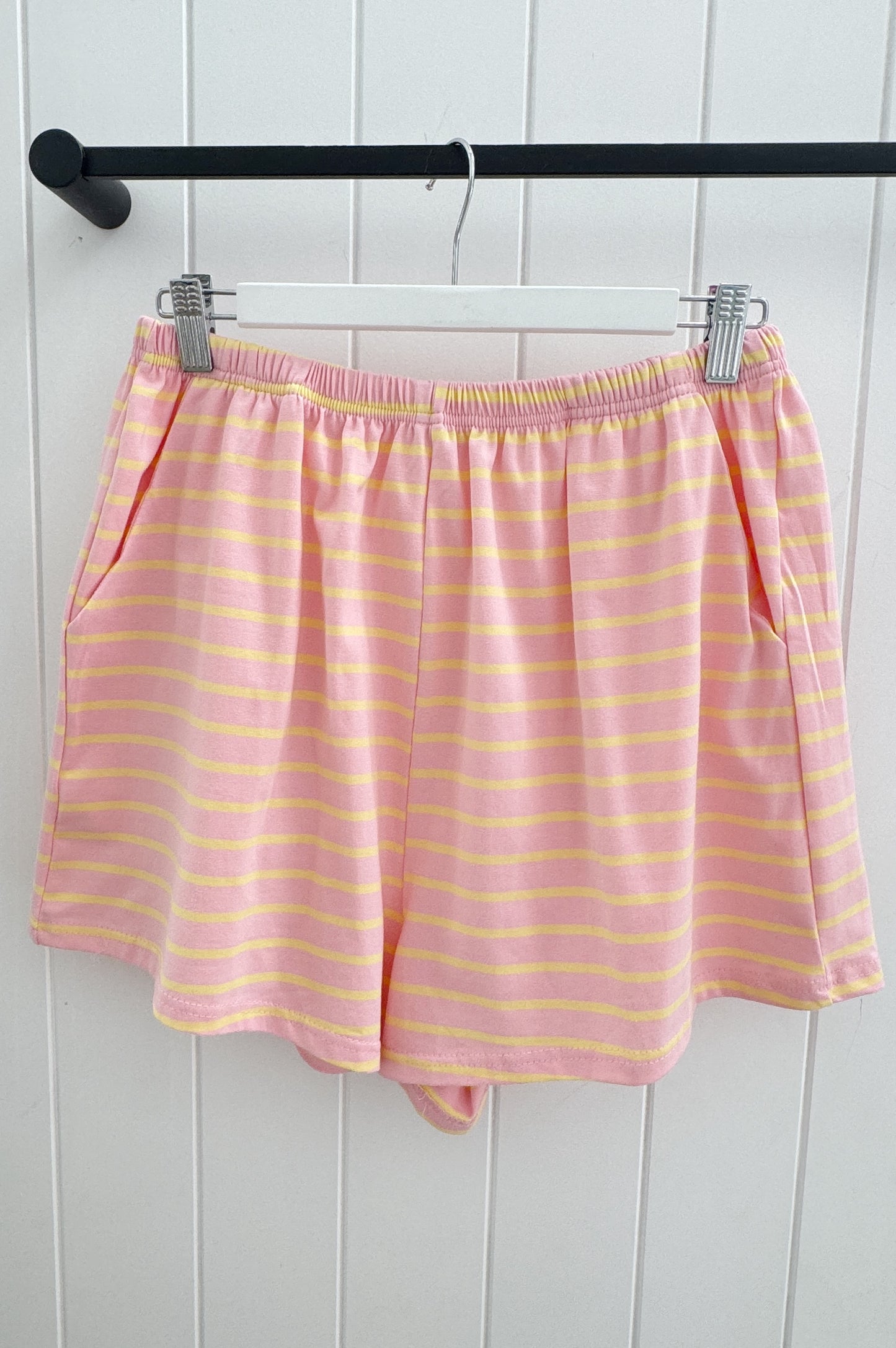 Stockholm Shorts, Peach Stripe