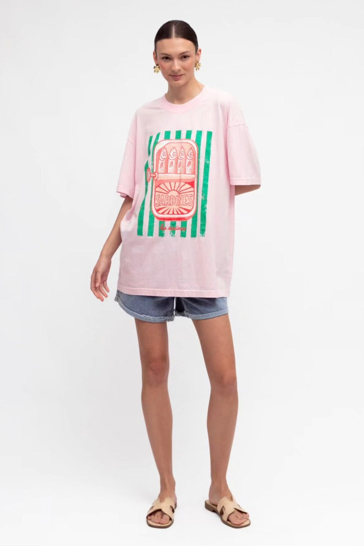 Sardines Tee, PInk