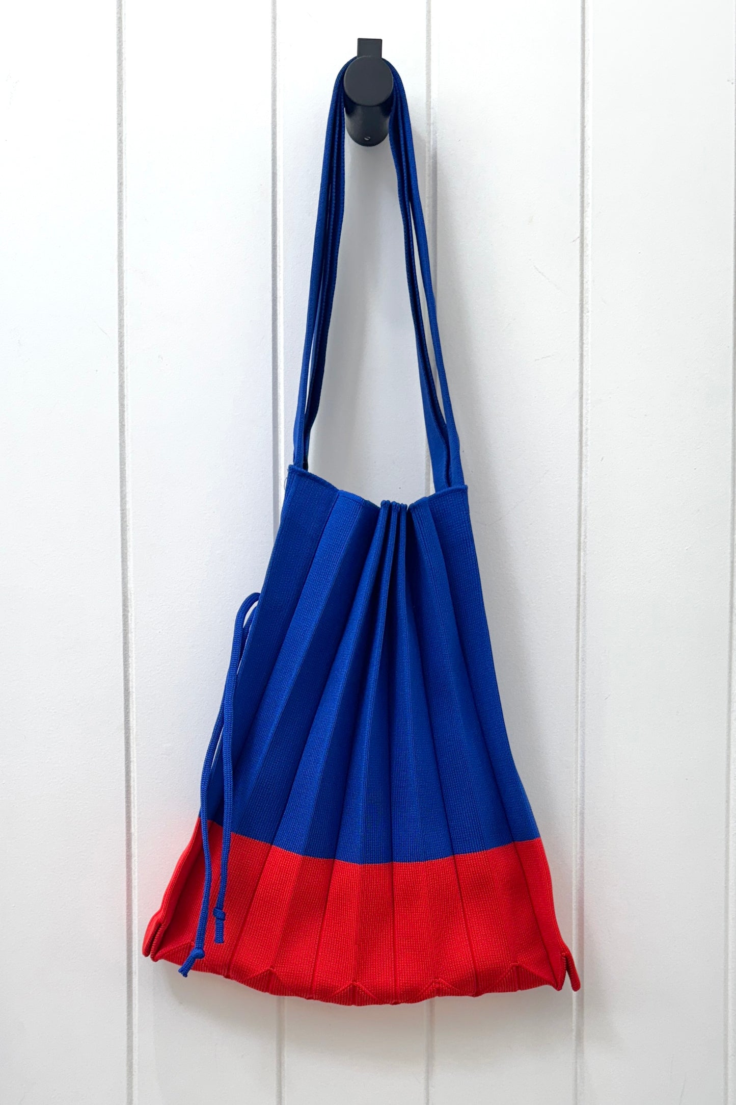 Colour Block Pleat Tote