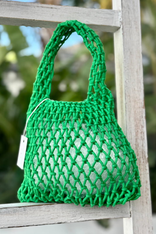 Millie Rope Tote, Green