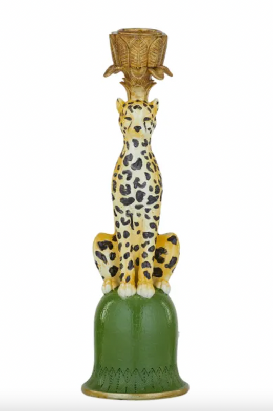 Leo Leopard Candleholder