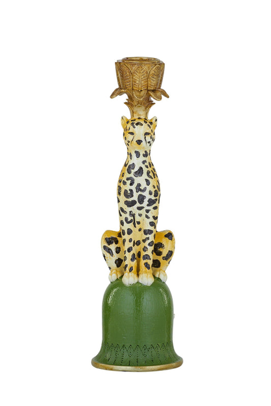 Leo Leopard Candleholder