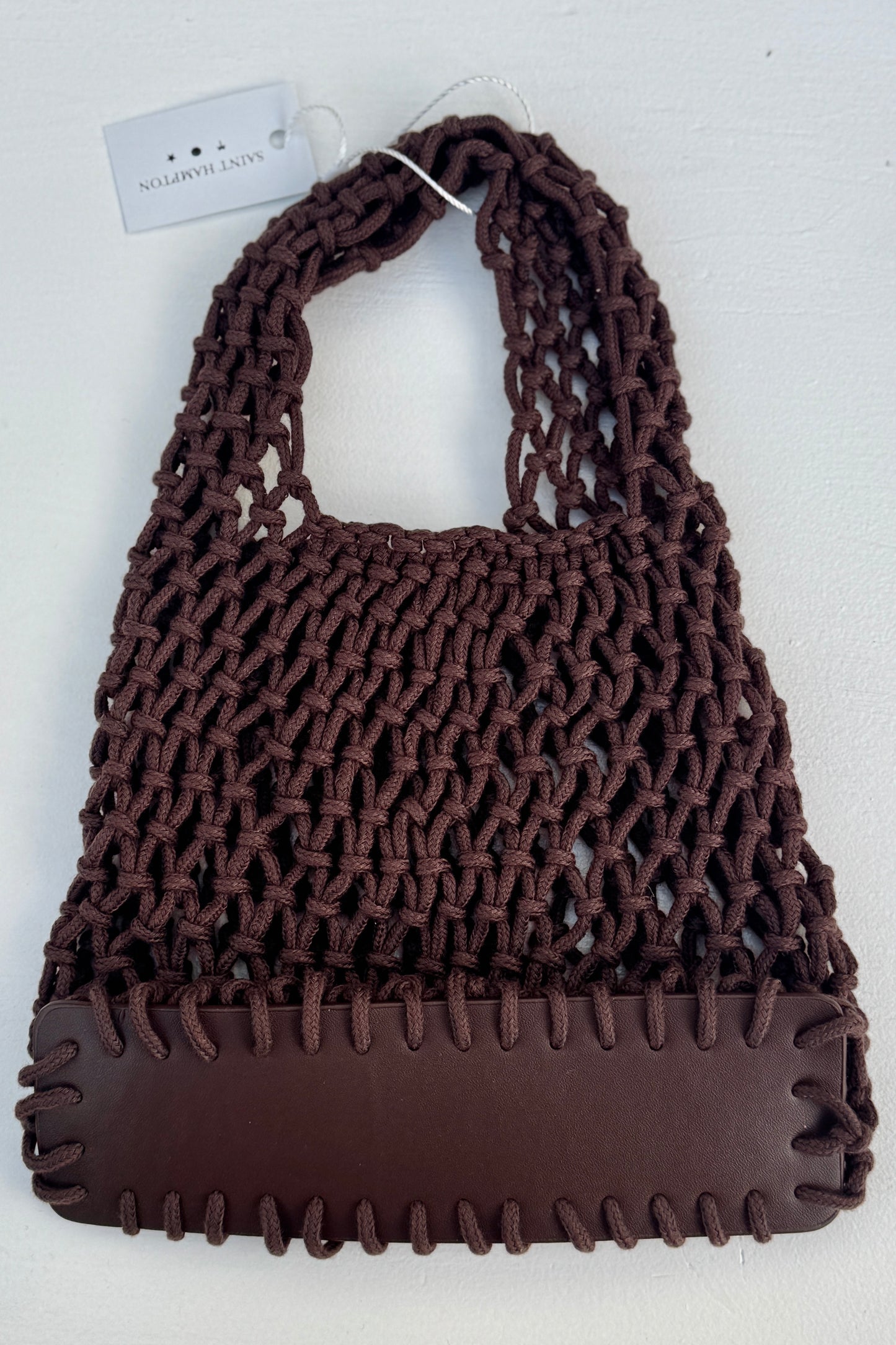 Millie Rope Tote, Brown