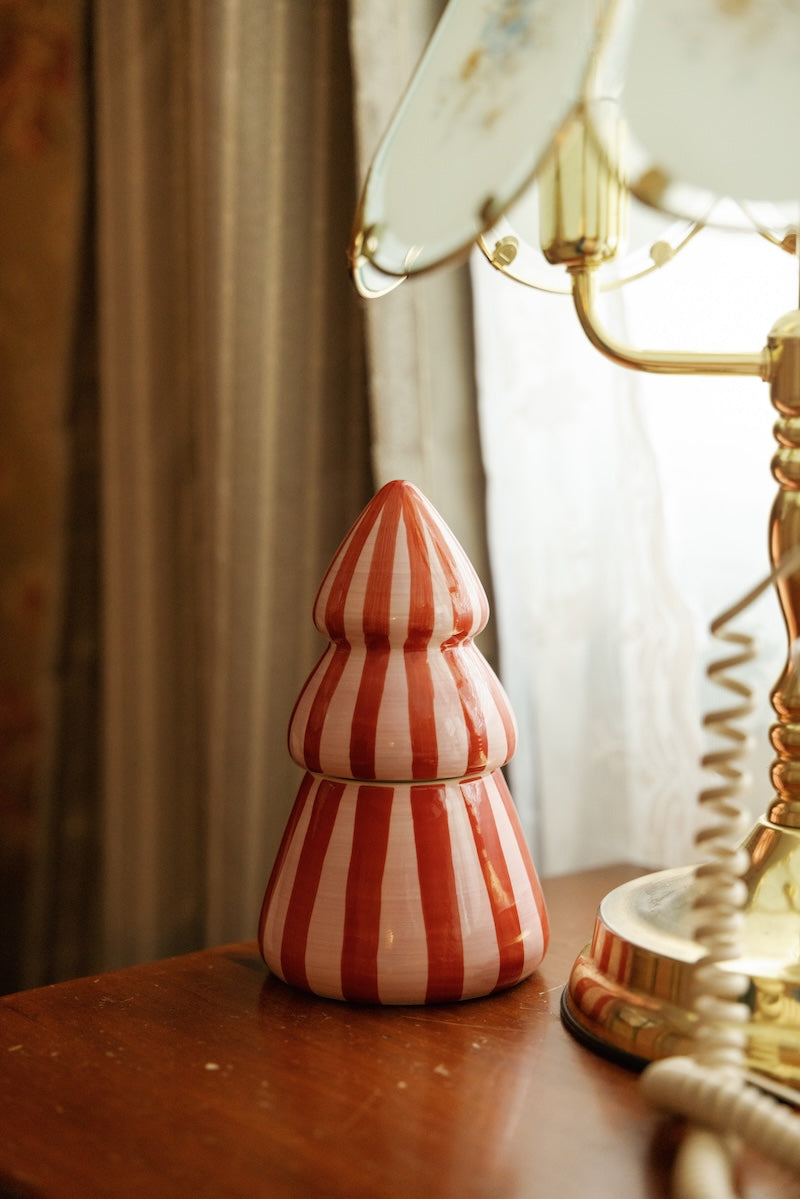 Cabana Christmas Candle, Pink Peppermint