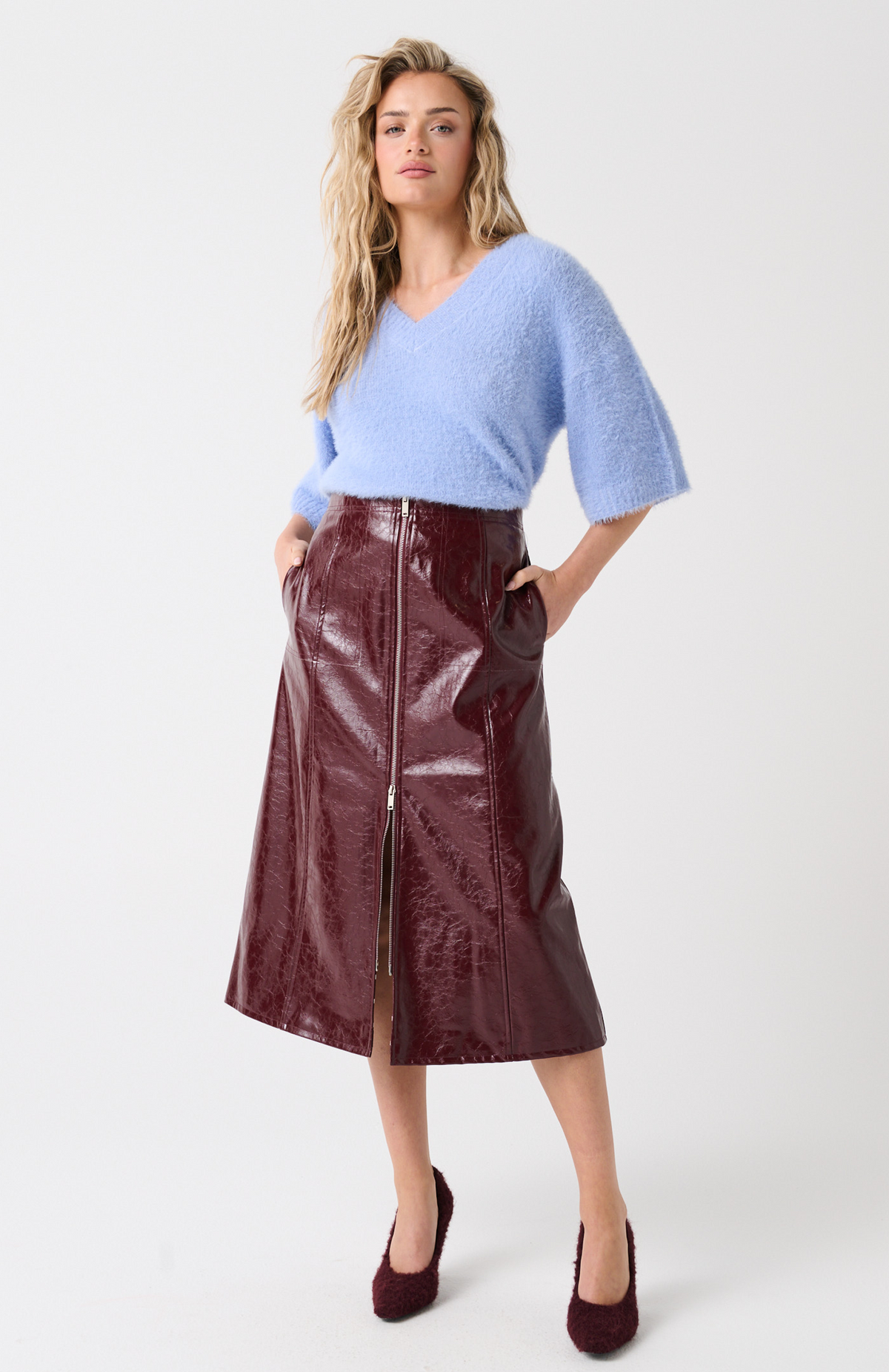 Zephyr Skirt, Cranberry