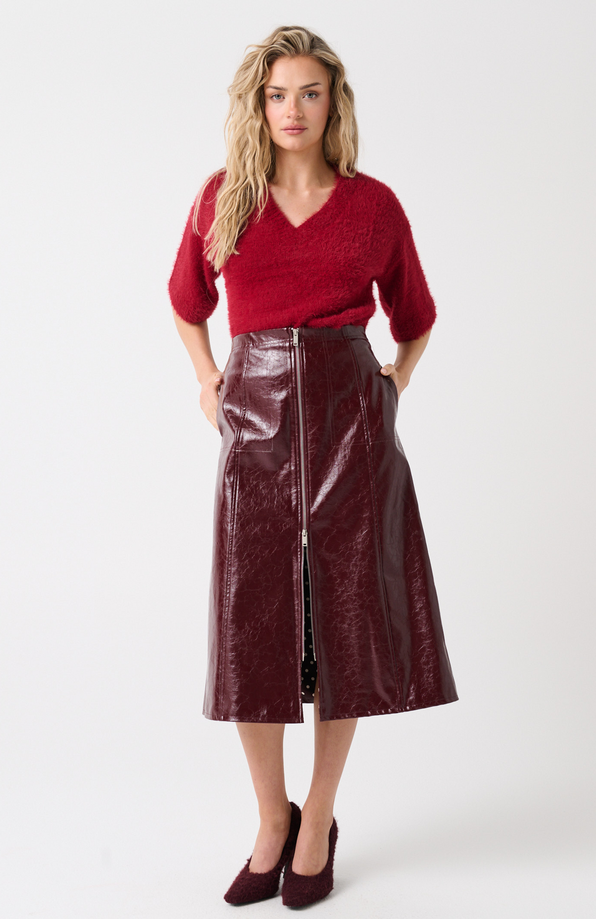 Mia Knit, Raspberry
