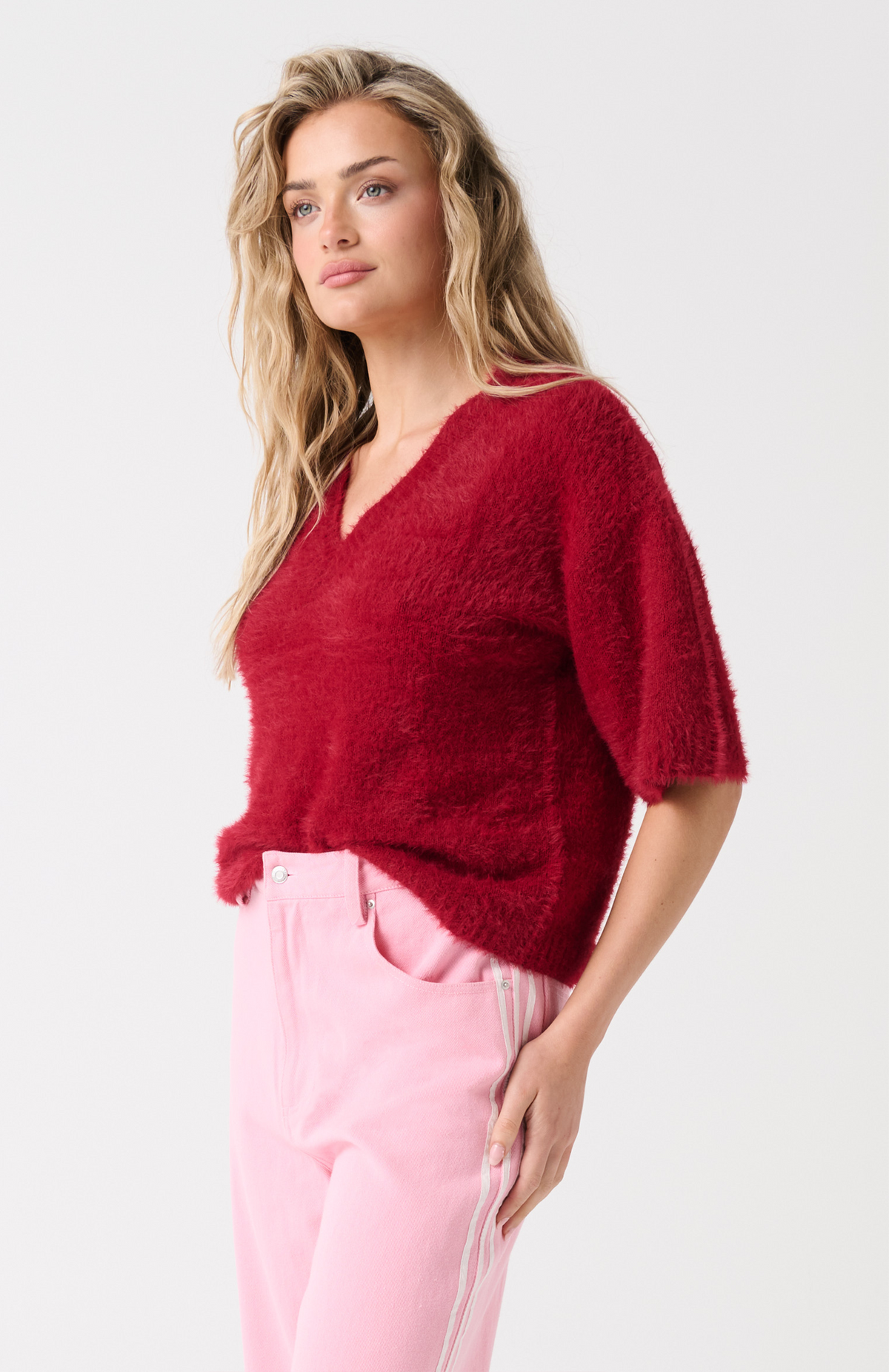 Mia Knit, Raspberry