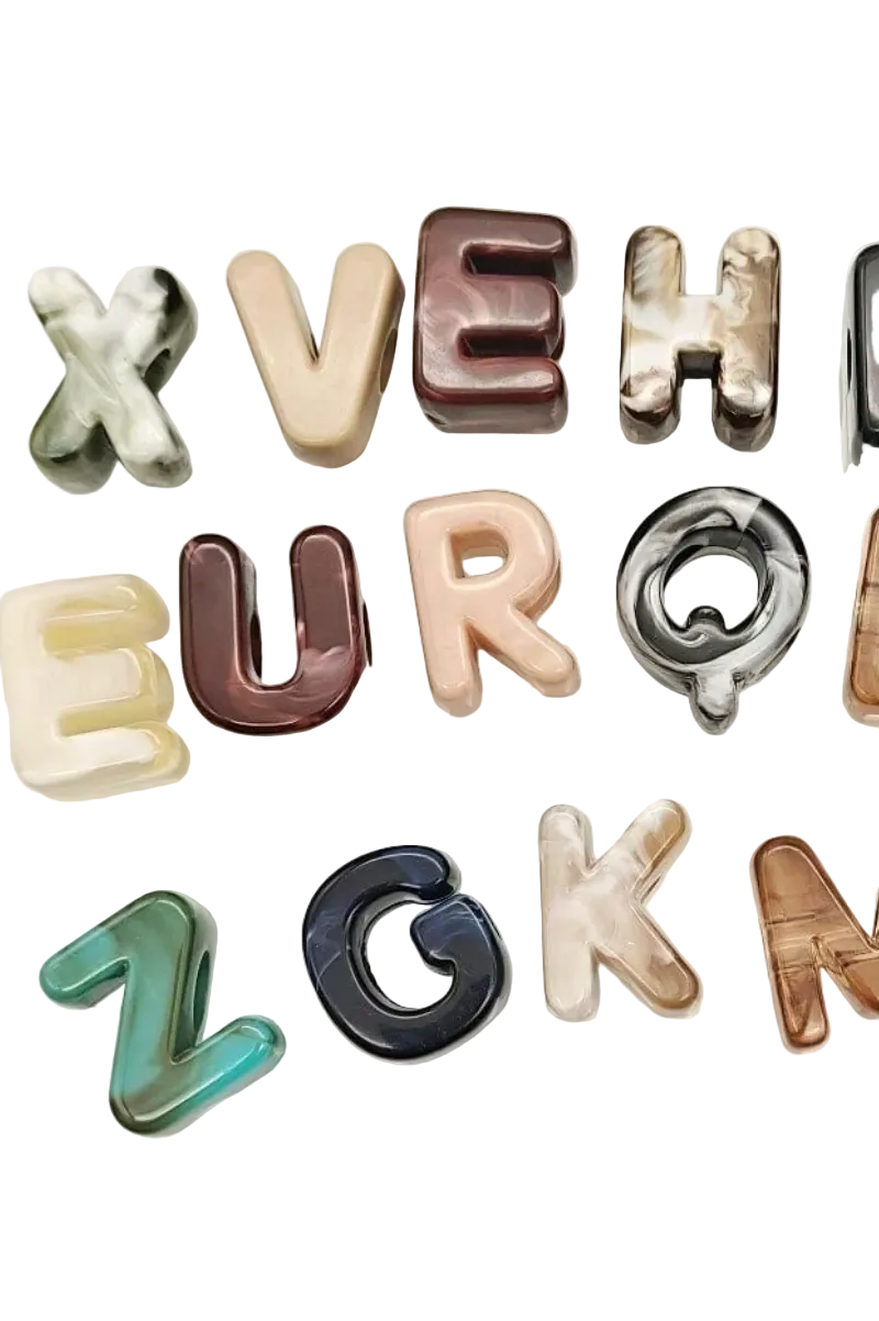 Chunky Letter Charms