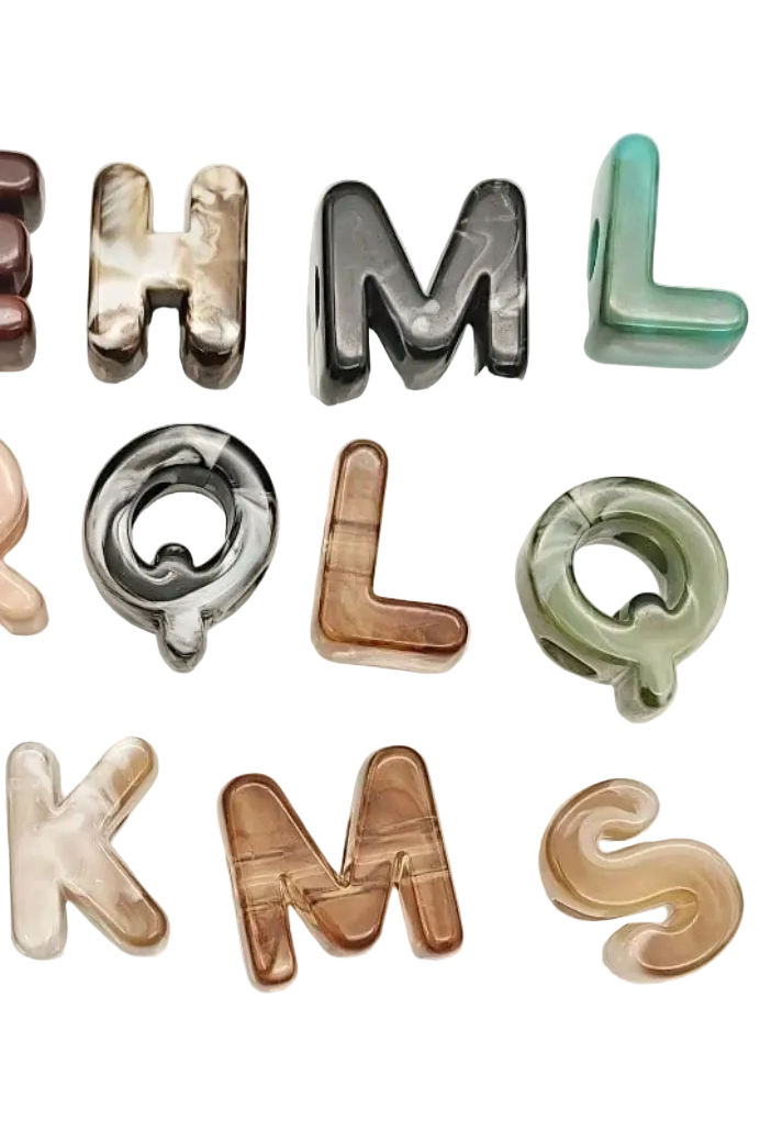 Chunky Letter Charms