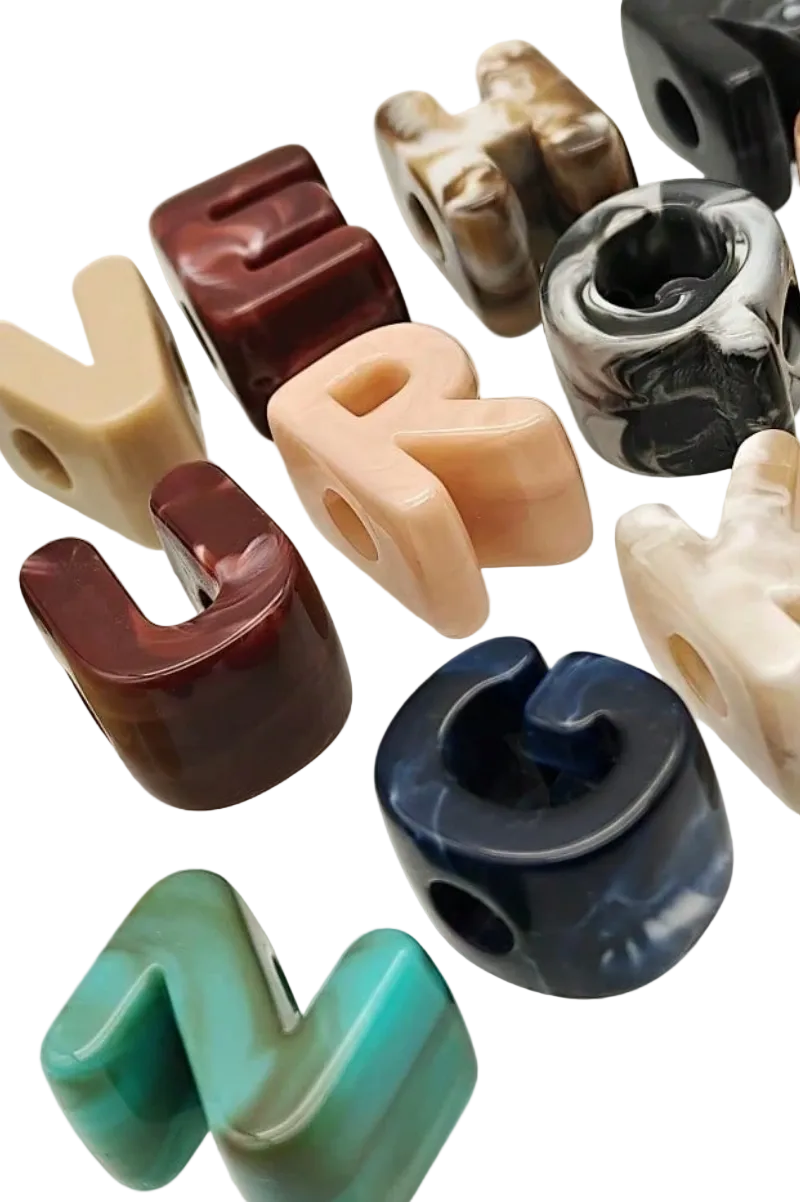 Chunky Letter Charms