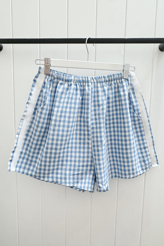 Copenhagen Shorts, Blue Gingham