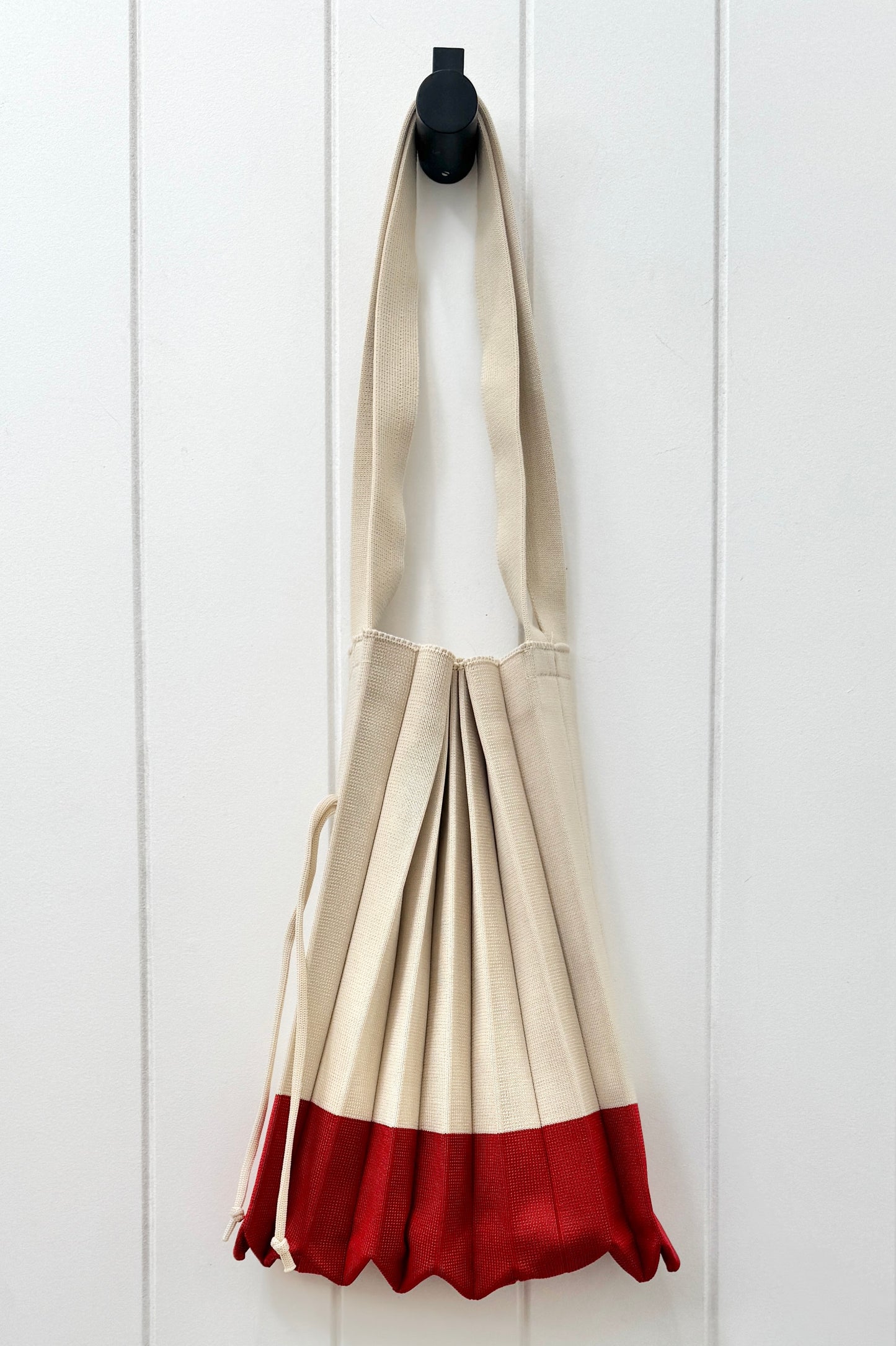 Colour Block Pleat Tote