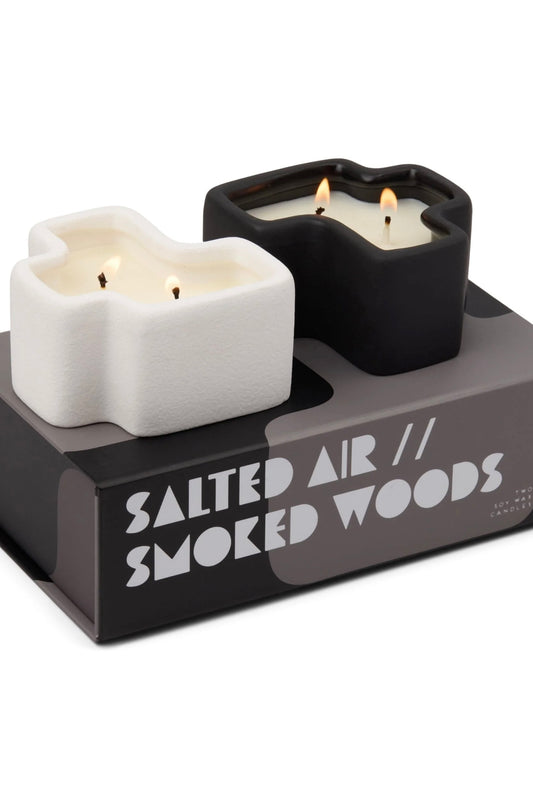 Jigsaw Candle, Salted Air & Smoked Woods