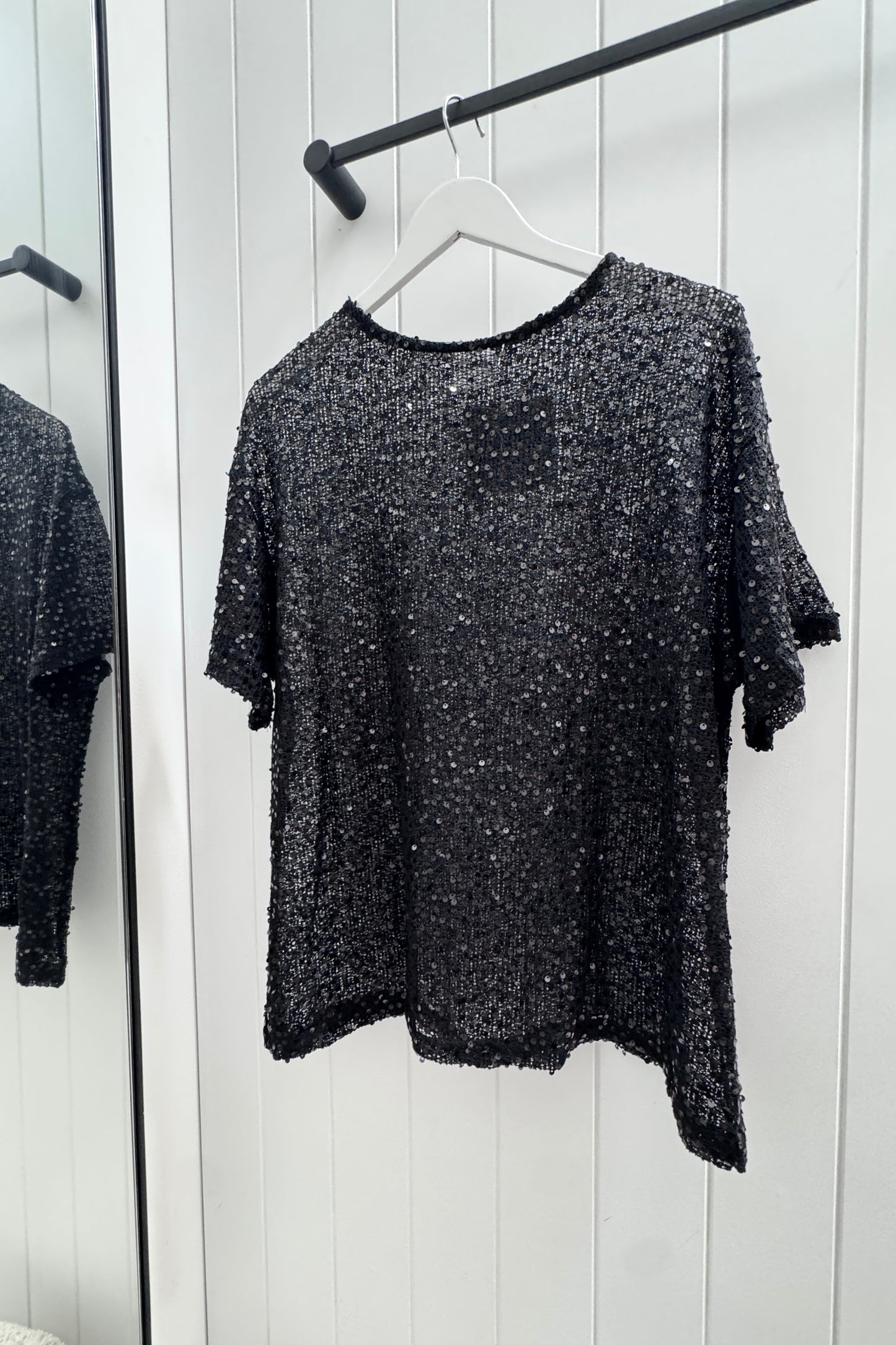 Castaway Knit Tee, Black