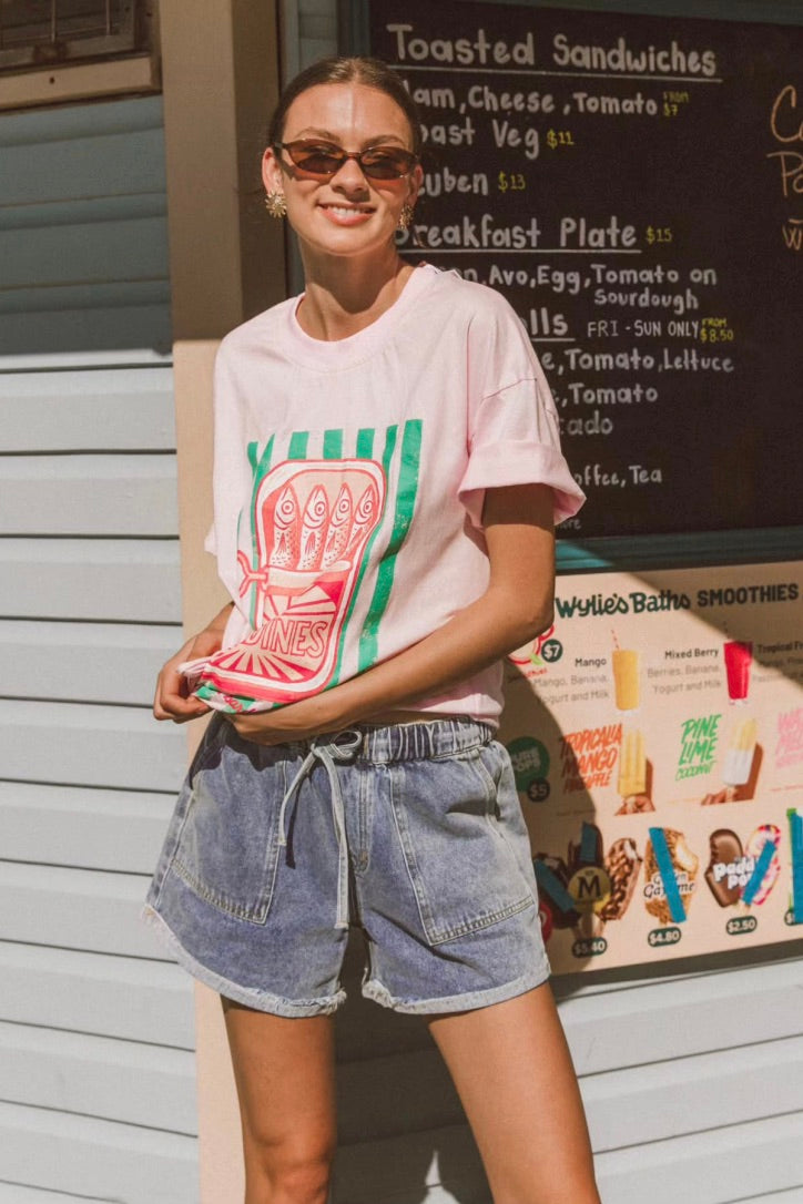 Sardines Tee, PInk