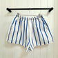 Bergen Shorts, White/Blue Stripe