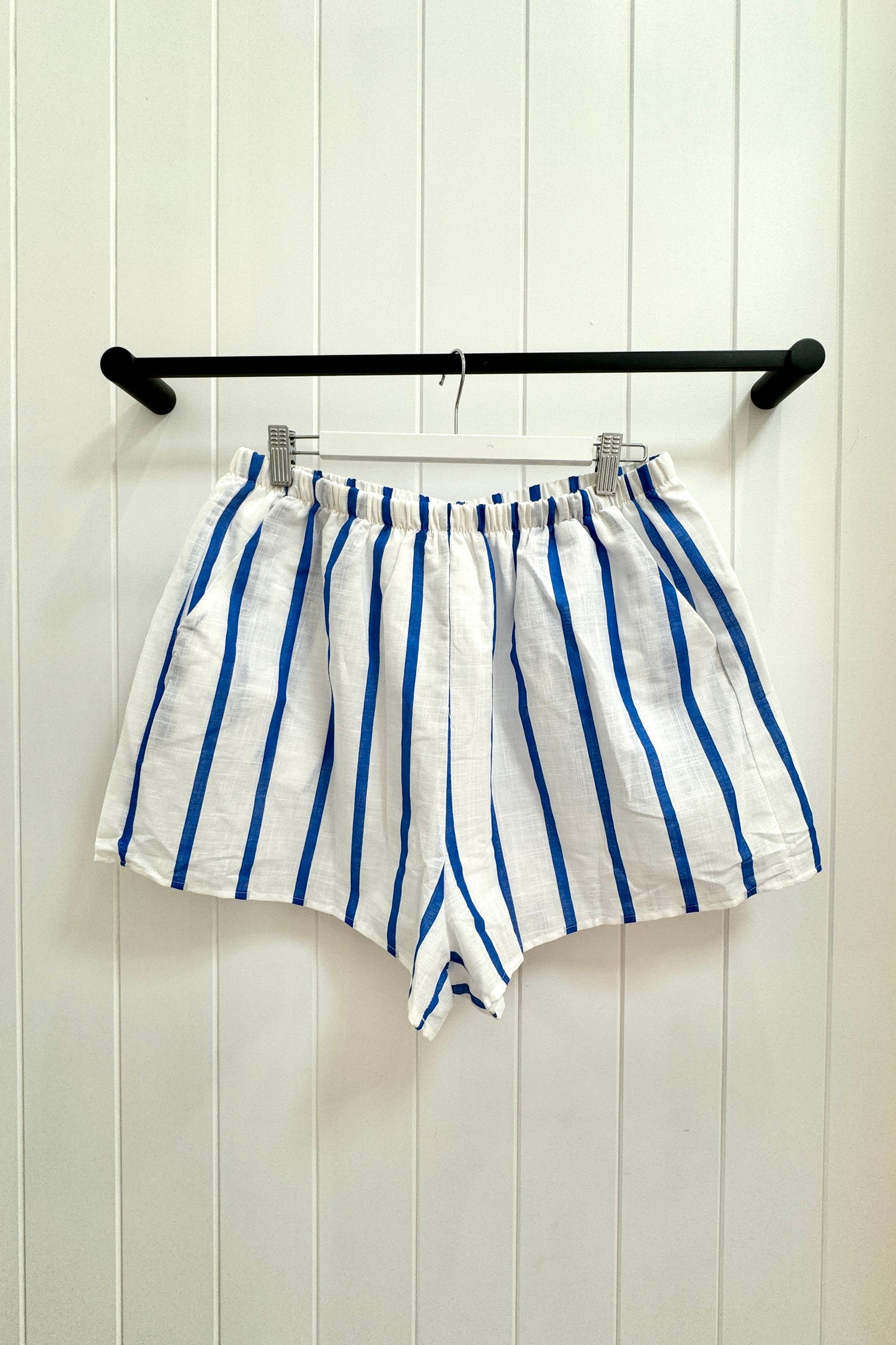 Bergen Shorts, White/Blue