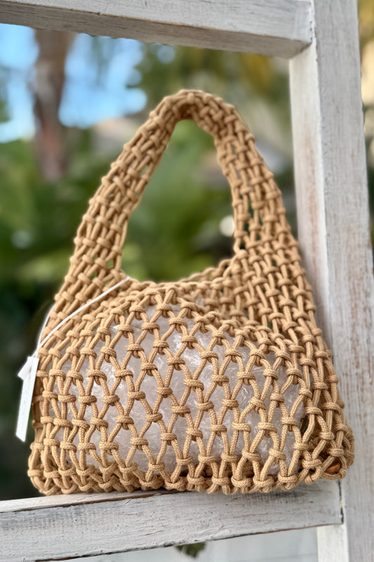 Millie Rope Tote, Sand