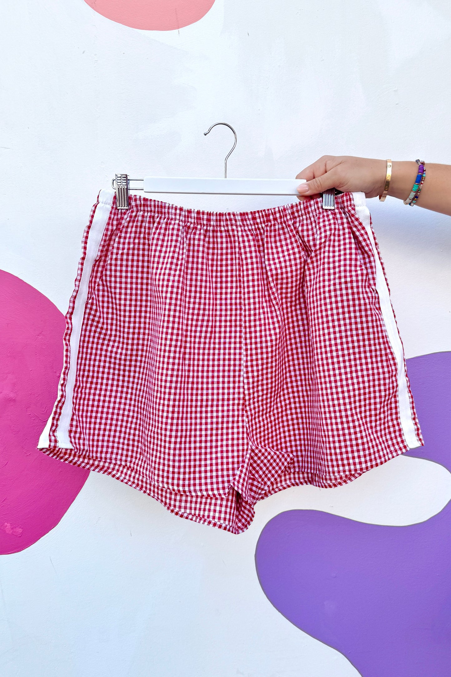 Copenhagen Shorts, Red Gingham