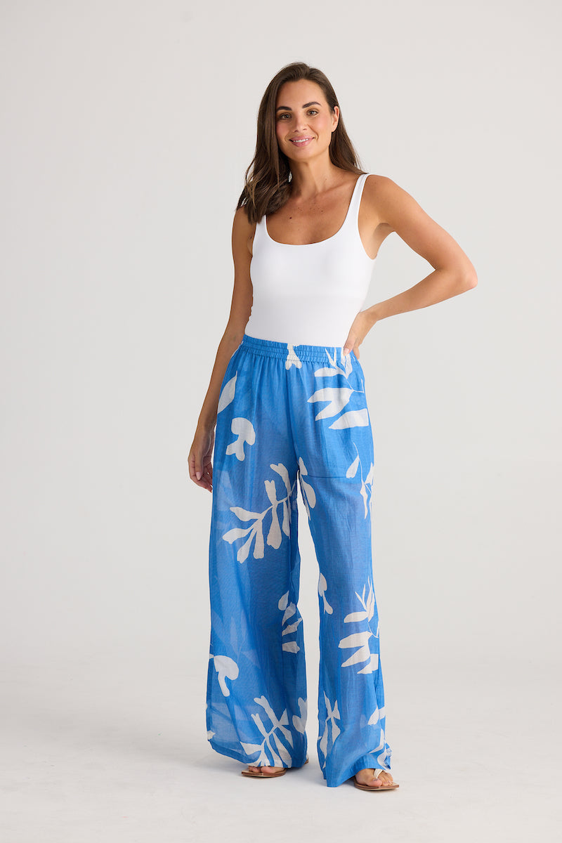 Fly Away Pant, Blue Passion Flower