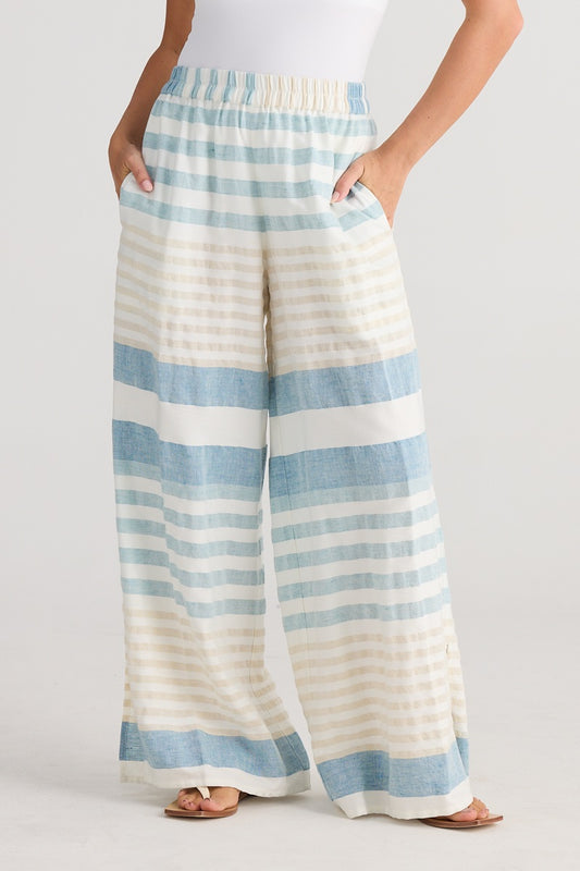 Fly Away Pant, Ocean Stripe