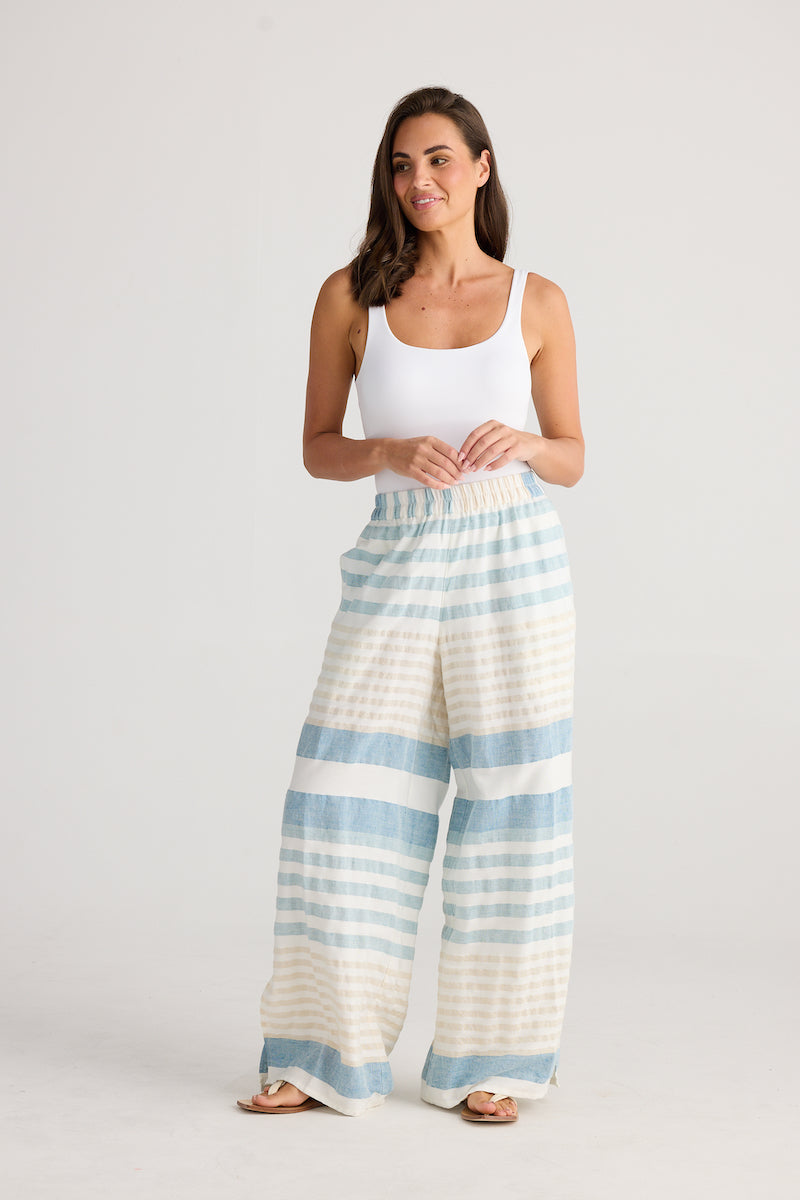 Fly Away Pant, Ocean Stripe