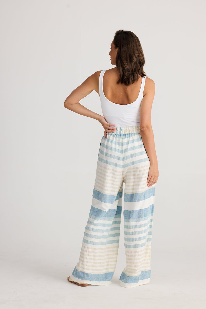 Fly Away Pant, Ocean Stripe