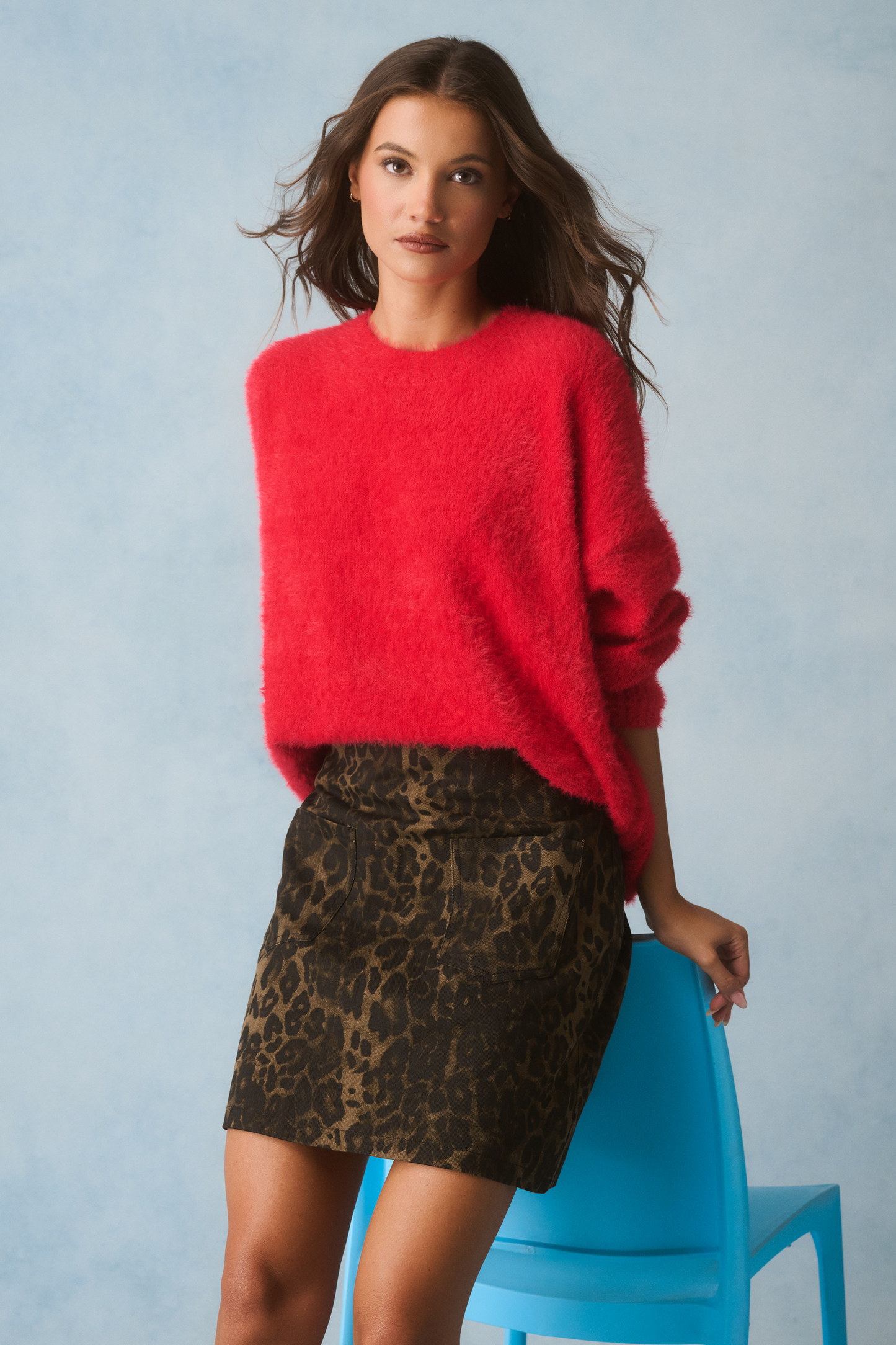 Ayla Sweater, Scarlet