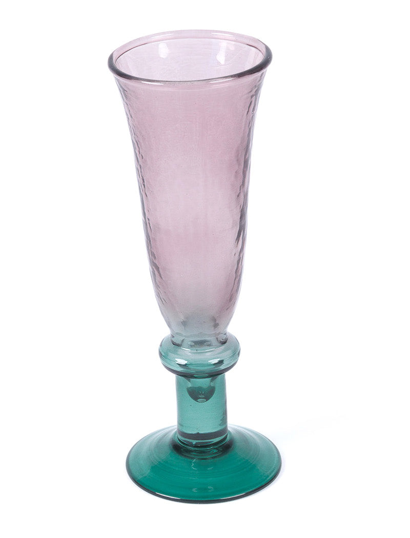 Orana Champagne Glasses, Plum/Green