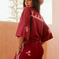 Chido Pants, Maroon/Pink