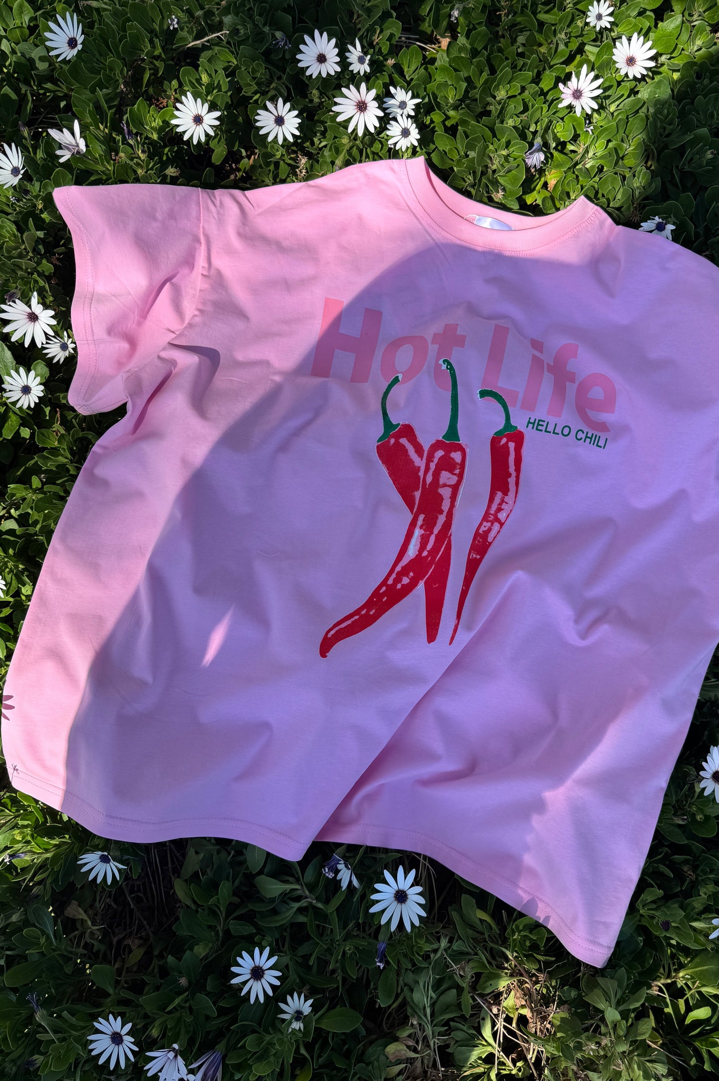 Hot Life Tee, Pink