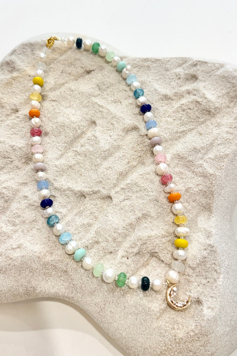 Montenegro Necklace, Moon - FRANKIE + COCO