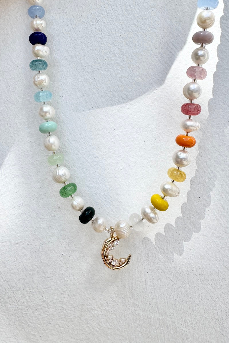 Montenegro Necklace, Moon - FRANKIE + COCO