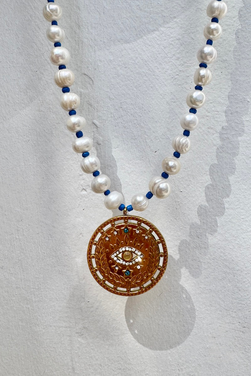 Montenegro Necklace, Evil Eye - FRANKIE + COCO