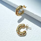 Stamford Earrings, Gold