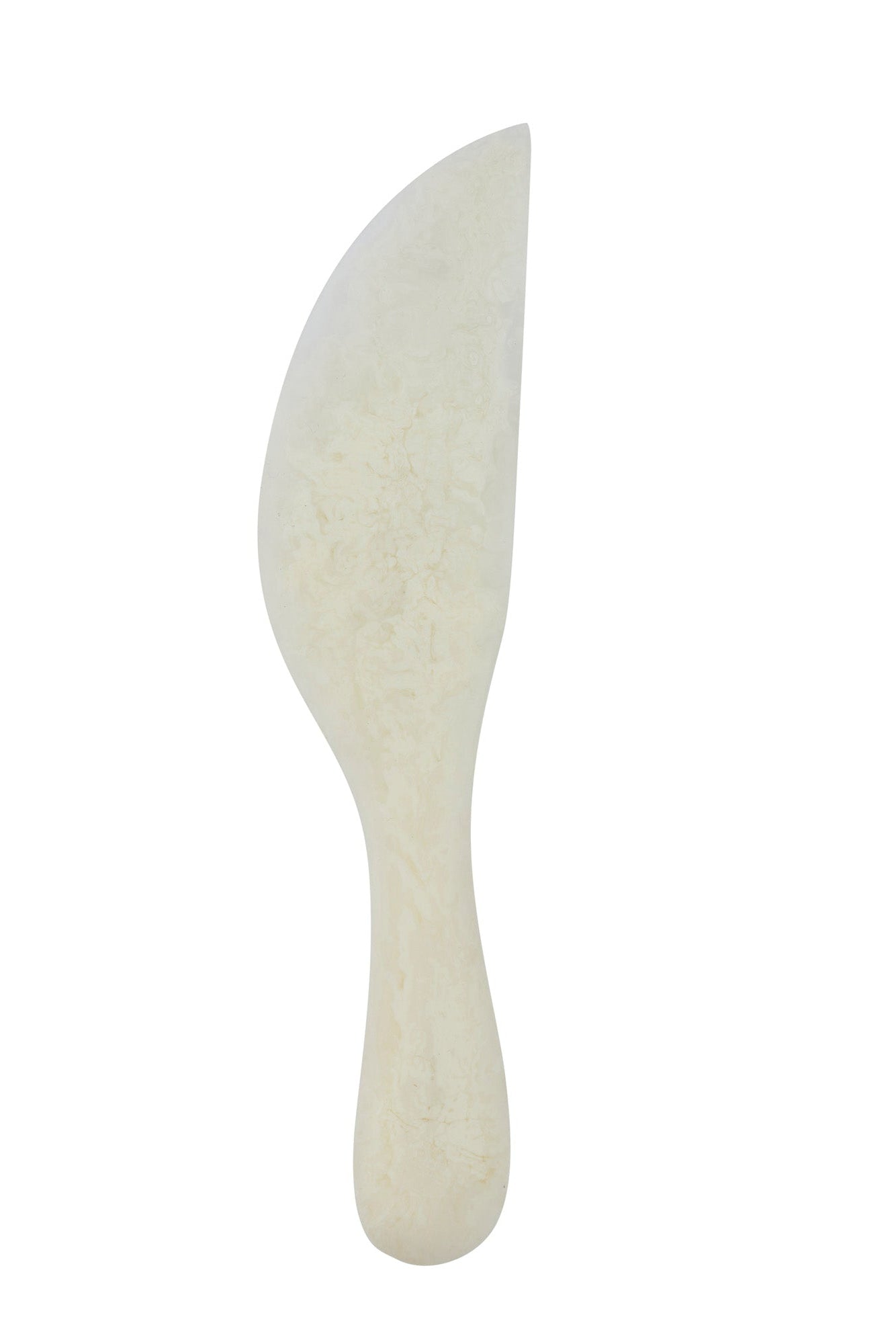 White resin knife on a white background