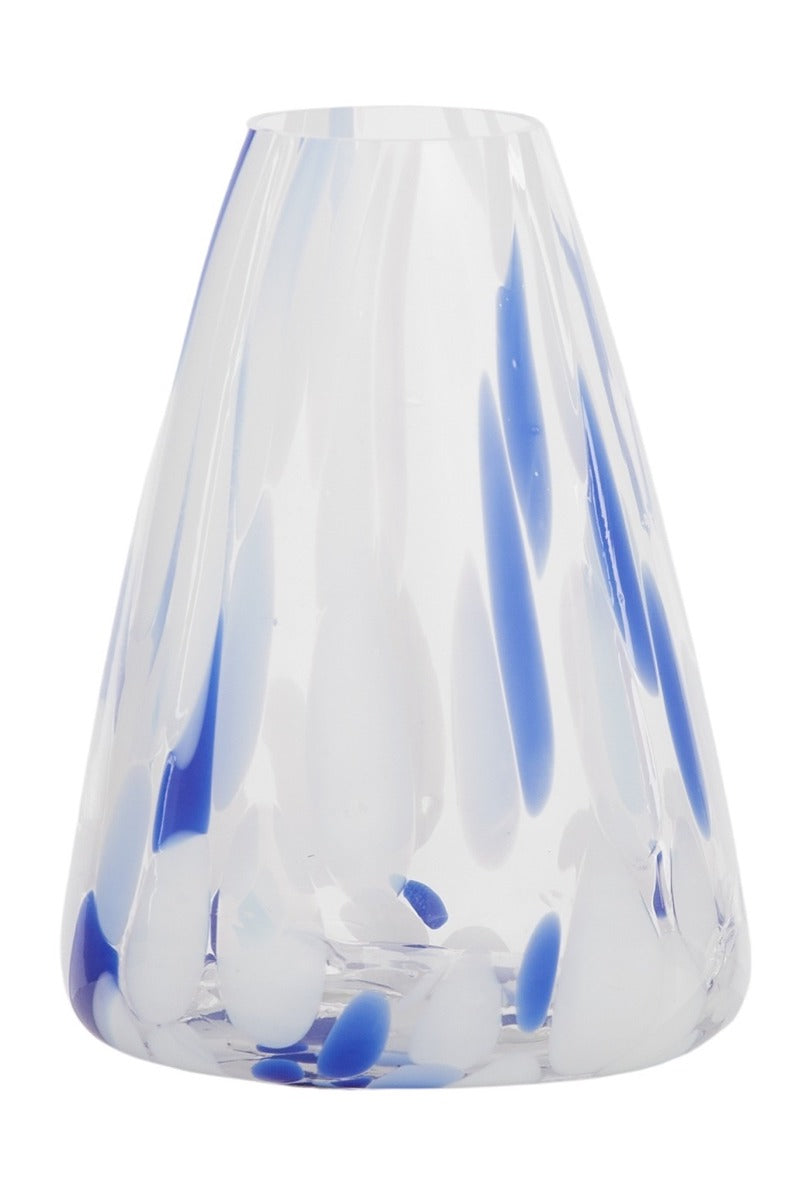 Carnivale Vase, Blue + White