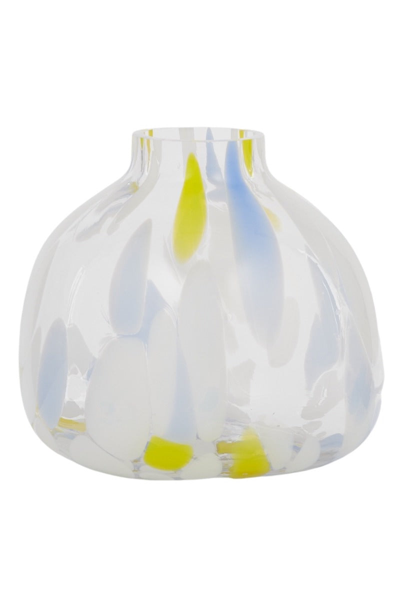 Carnivale Vase, Blue + Yellow