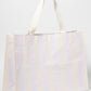 Stripe Beach Bag, Lilac