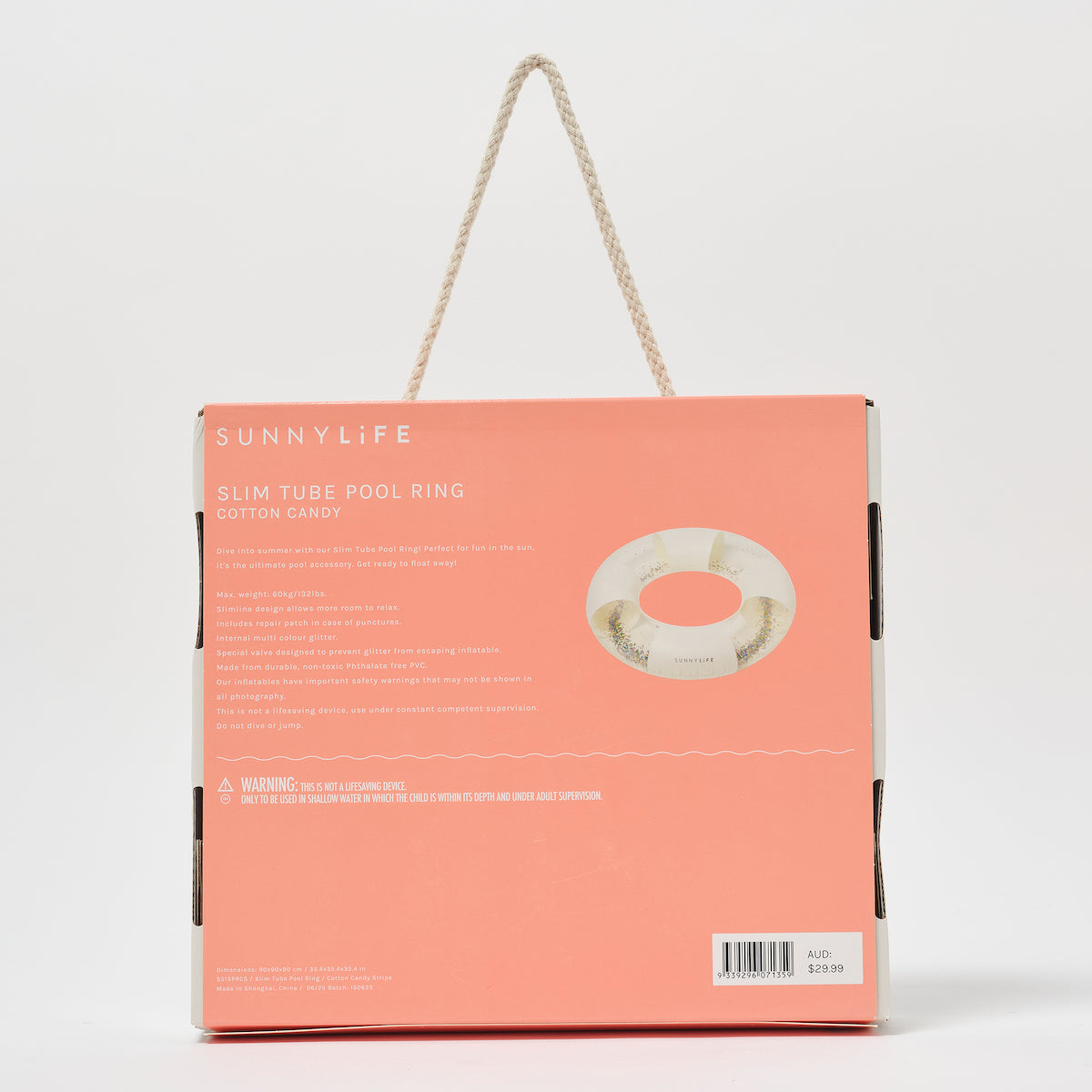 Slim Pool Ring, Cotton Candy