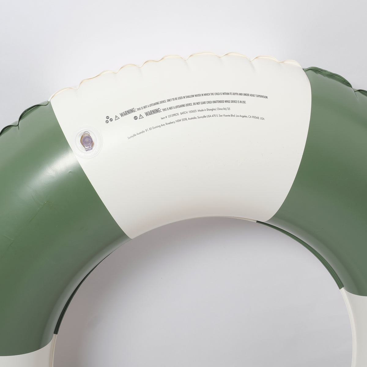 Slim Pool Ring, Olive