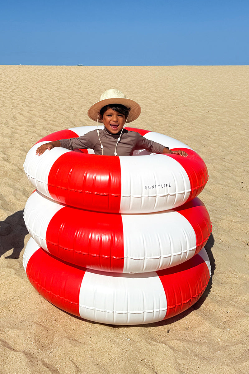 Tube Pool Ring, Tomato Red